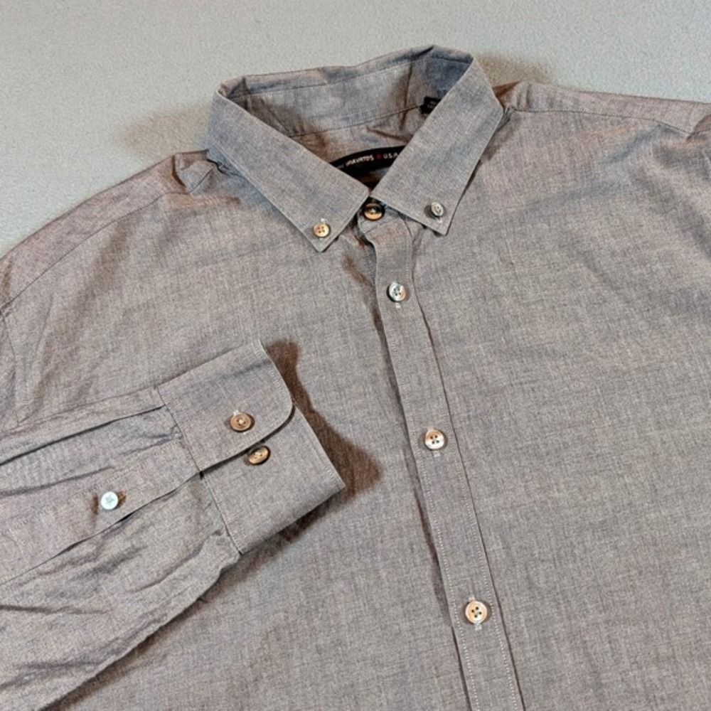 John Varvatos USA Slim Fit Button Down‎ Long Sleeve Shirt Mens Size 16 1/2